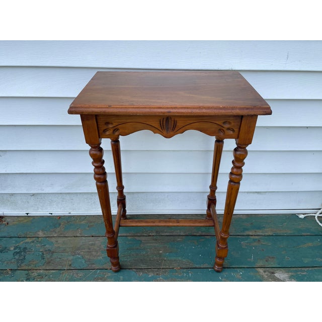 1920s Cherry End Table For Sale - Image 11 of 11