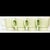 Celadon 4 Embossed Vintage 60s Stackable Flower Power Mugs Cups Spring Green Japan 3.5” For Sale - Image 8 of 9