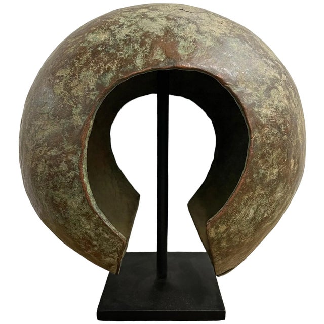 Copper Pair of 20th Century Mbole Currency Pieces on Custom Mounts For Sale - Image 8 of 12