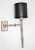 Jacques Adnet Style Faux Bamboo Chrome Retractable Wall Sconce, Reading Light For Sale - Image 12 of 13
