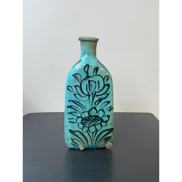 Turquoise Triangular Vases, Set of 2 For Sale - Image 10 of 11