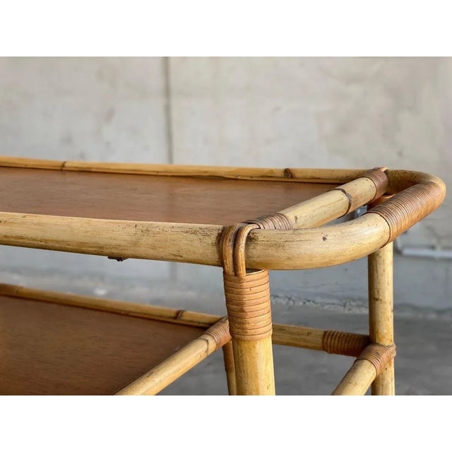 Vintage Bamboo Trolley, 1940s For Sale - Image 9 of 18