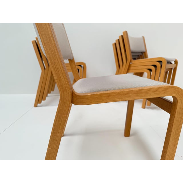 Vintage Danish Modern Chairs by Rud Thygesen & Johnny Sørensen for Magnus Olesen, 1970s, Set of 8 For Sale - Image 10 of 12