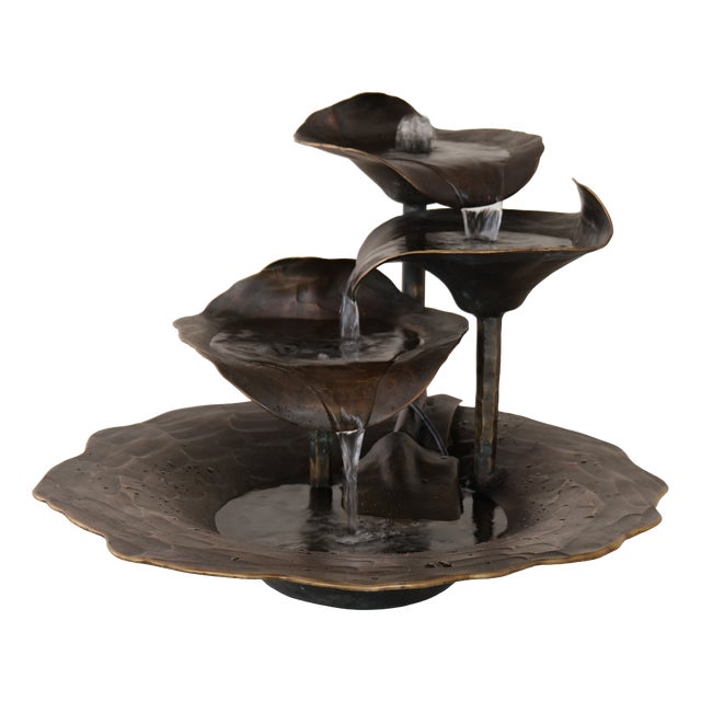 Fountain in Wrought Bronze from Lothar Klute, 1980s For Sale