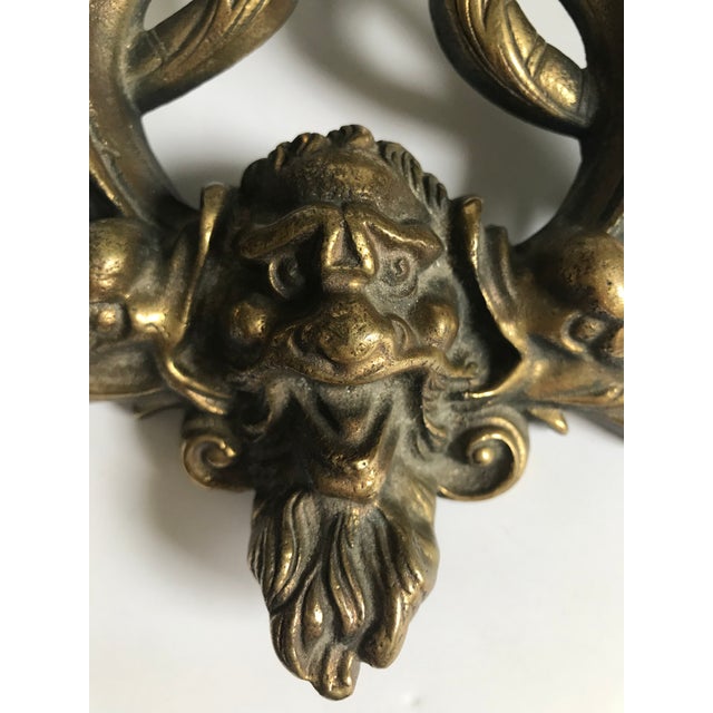 Vintage Brass Door Knocker With Face Chairish