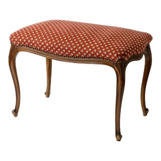 French Louis XV Style Upholstered Bench For Sale