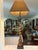 Theodore Alexander Vintage Theodore Alexander Barley Twist Lamp, Leather‑Look Shade, Faux Tortoise Shell Liner, Tall at 37.5” Ralph Lauren Style Club Room - See Pics! For Sale - Image 4 of 11