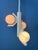 Mid-Century Modern White Pendant Lamp with Opaline Glass Shades For Sale - Image 4 of 13
