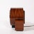 Art Deco Art Deco Machine Age Burled Walnut With Aluminum Banded Detail Electric Clock For Sale - Image 3 of 12