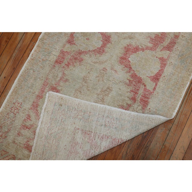 Early 20th Century Zabihi Collection Turkish Oushak Runner - 2'8" x 9'5" For Sale - Image 4 of 8