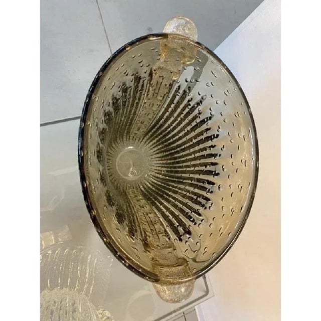 Glass Handmade Fume with Air Balls Murano Glass Style Vase by Simoeng For Sale - Image 7 of 11