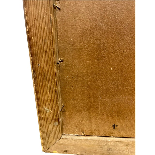 Antique French 19th-Century Oil on Board Landscape Painting in Giltwood Frame For Sale - Image 9 of 18