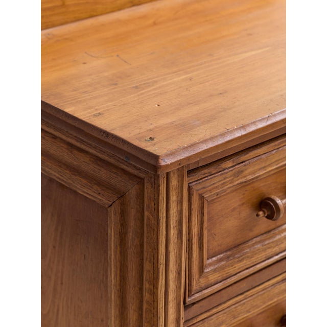 The Vintage Primitive Carved Oak Dresser For Sale - Image 9 of 12