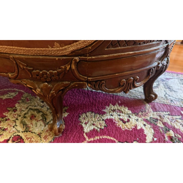 Pink Antique Victorian Rococo Revival Tufted Sofa For Sale - Image 8 of 11
