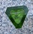 Murano Green Triangular Faceted Art Glass Vase by Bucella Cristalli, 1960s For Sale - Image 3 of 14