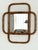 Tan Large Italian Organic Wall Mirror in Rattan and Bamboo, 1970s For Sale - Image 8 of 15