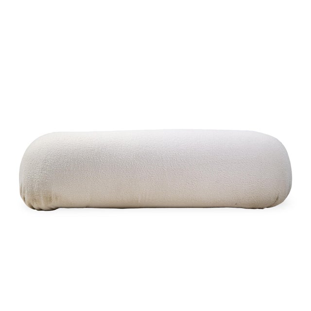 Tobia Scarpa Style Mid Century Italian Boucle and Chrome Sofa For Sale In Chicago - Image 6 of 6