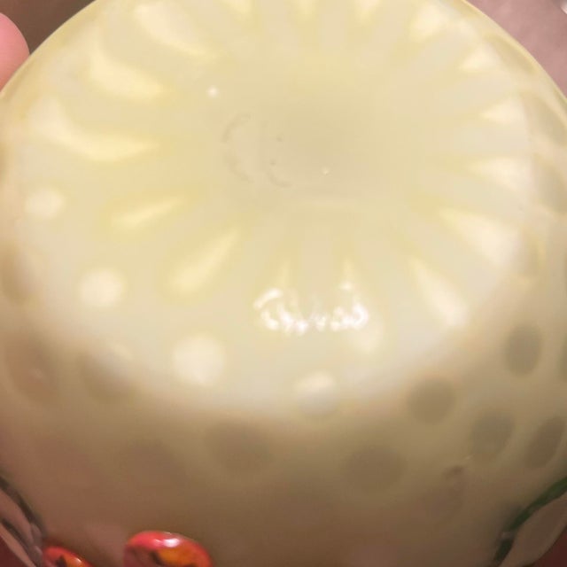 Early 20th Century Antique Webb Victorian Satin Art Glass Bud Vase Hand Painted Floral Optic 6¾” For Sale - Image 5 of 9