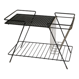 Vintage 1960s Mathieu Mategot Style Mid-Century Modern Magazine Rack Table