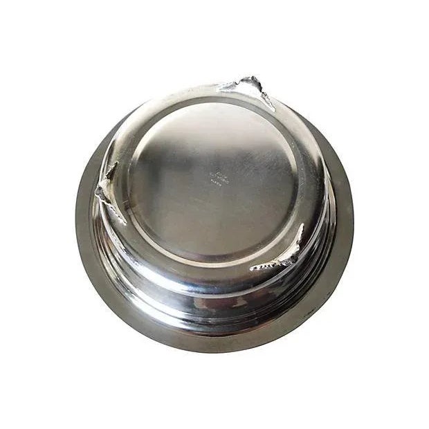 1980s Traditional Silver Plated Covered Bowl For Sale - Image 5 of 6