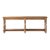 Matthew Izzo Home Bezier Long Recycled Pine Console Table With Hexagonal Designed Top For Sale