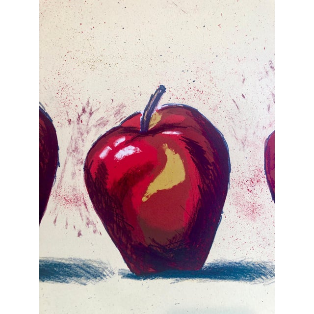 Aaron Fink (American, b. 1955) Apples Signed and dated "Aaron Fink" lower right on Arches deckle edged paper. it is pencil...