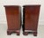 A pair of Chippendale style nightstands by Thomasville, from their The Mahogany Collection. Mahogany with flame mahogany...