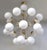 Italian 21st Century Nova Natural Brass Glossy White Murano Sputnik Chandelier by Fabio LTD For Sale - Image 3 of 7