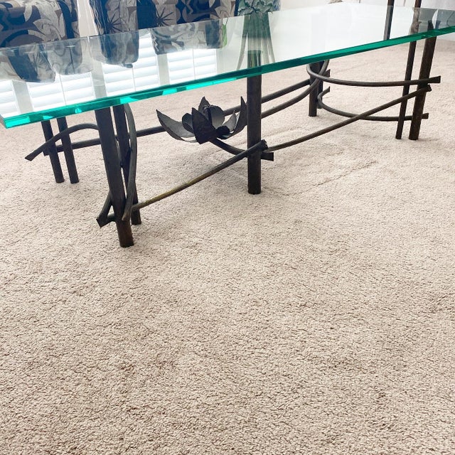 1970s Brutalist Silas Seandel Lotus Coffee Table For Sale - Image 10 of 13