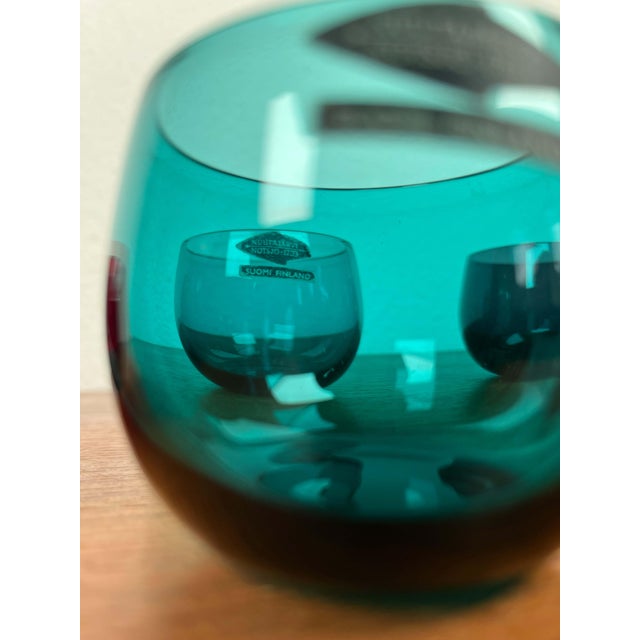 Mid-Century Modern Mid-Century Modern Drinking Glasses from Nuutajärvi Notsjö, Finland, 1960s, Set of 6 For Sale - Image 3 of 18