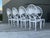 Metal Vintage Palm Frond Cast Aluminum Dining Chairs - Set of 8 For Sale - Image 7 of 12