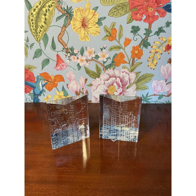 Contemporary Mid 20th Century Wall Street by Steuben - a Pair For Sale - Image 3 of 4