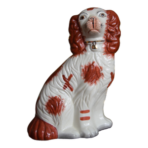 Antique Staffordshire Spaniel Figurine