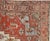 Antique Persian Serapi Carpet, Handmade Wool Oriental Rug, Rust, Ivory, Lit Blue For Sale - Image 9 of 17