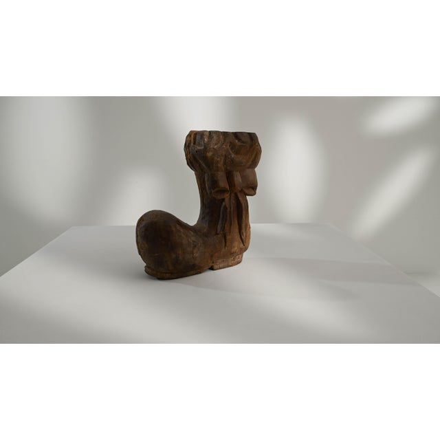 French 20th Century French Carved Wooden Boot Decoration For Sale - Image 3 of 18
