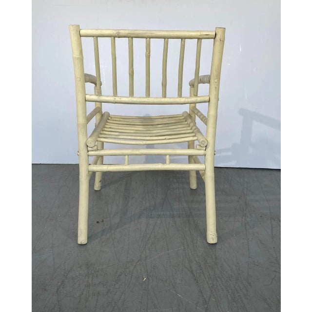 Hickory Style Armchairs Set of 4 For Sale - Image 4 of 7