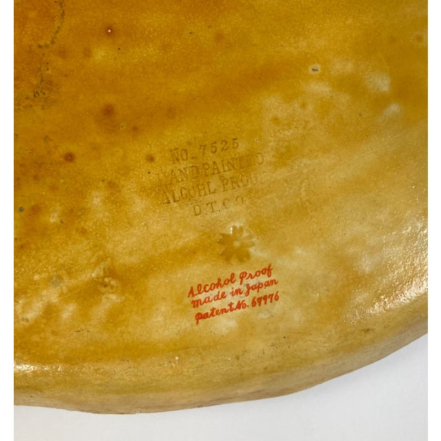 Hand-Painted Japanese Floral Tray For Sale - Image 9 of 9