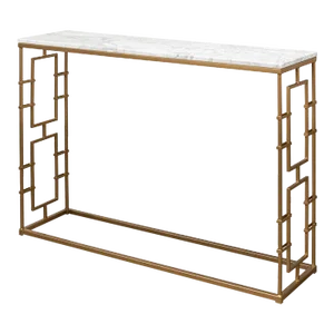 Mid Century Modern Marble Top Console