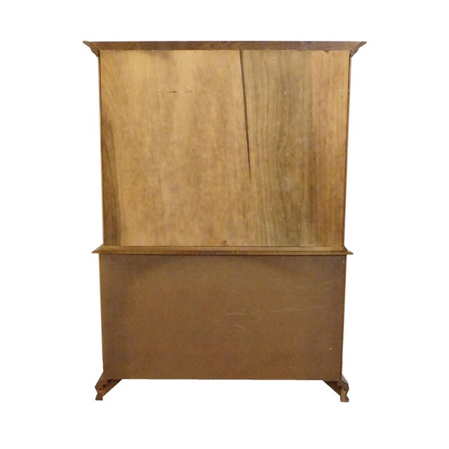 Keller Furniture Solid Maple Colonial Early American 54" Buffet W. Display Hutch For Sale - Image 13 of 15