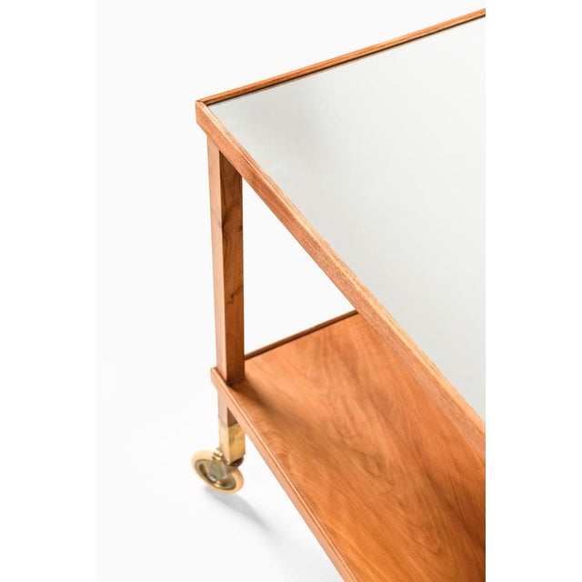 1950s Trolley in Brass and Mahogany from Josef Frank, 1950s For Sale - Image 5 of 6
