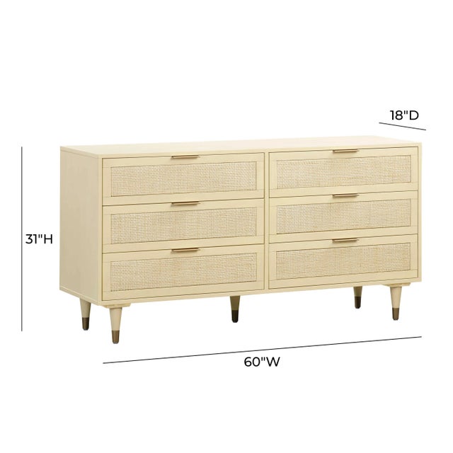 Sierra Buttermilk 6 Drawer Dresser For Sale - Image 10 of 11