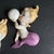 Vintage Norcrest Mermaid Bubble Wall Plaque Pink Purple Baby Rare 1950s Retro For Sale - Image 6 of 12