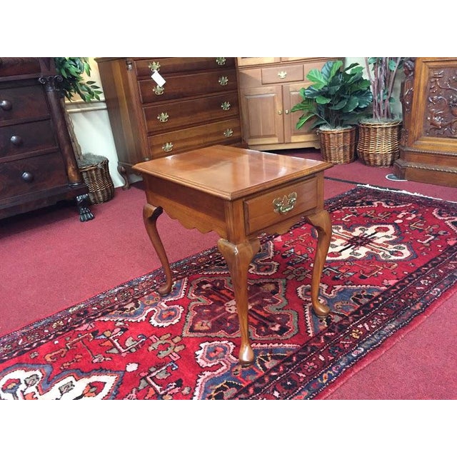 Harden Cherry End Table With Drawer Chairish
