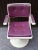 Desk Chair with Purple & White Plastic on Tulip Base, 1970s, in Good conditions. Designed 1970 to 1979