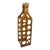 Mid-Century Modern 12-Bottle Shaped Wooden Wine Rack Caddy For Sale