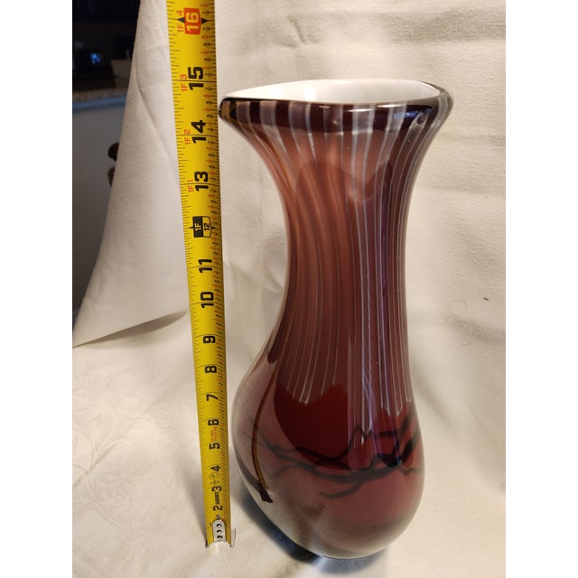 Anzolo Fuga Authentic Avem "Astrale" Murano Glass Vase by Anzolo Fuga, C. 1955-1960 For Sale - Image 4 of 7