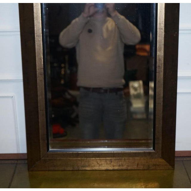 Vintage Golden Bevelled Wall Mirror For Sale - Image 5 of 9