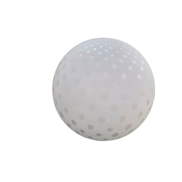 Vintage Post Modern Abstract Sphere Floor Light Glass Orb Polka Dots For Sale - Image 13 of 14
