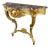 19th Century Louis XV Wall Console in Gilded Wood and Marble For Sale