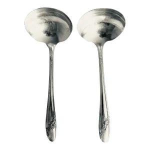Vintage Tudor Plate Oneida Community Silver Plate Ladles S/2